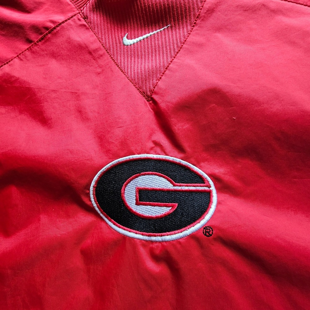Nike Georgia Bulldogs‎ NCAA Pullover Jacket Windbreaker Red Men's XL - Picture 8 of 9